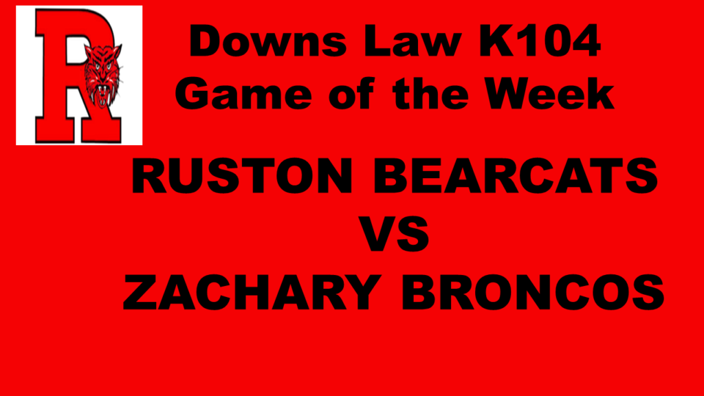 Zachary at Ruston is the next Game of the Week! NELA Football